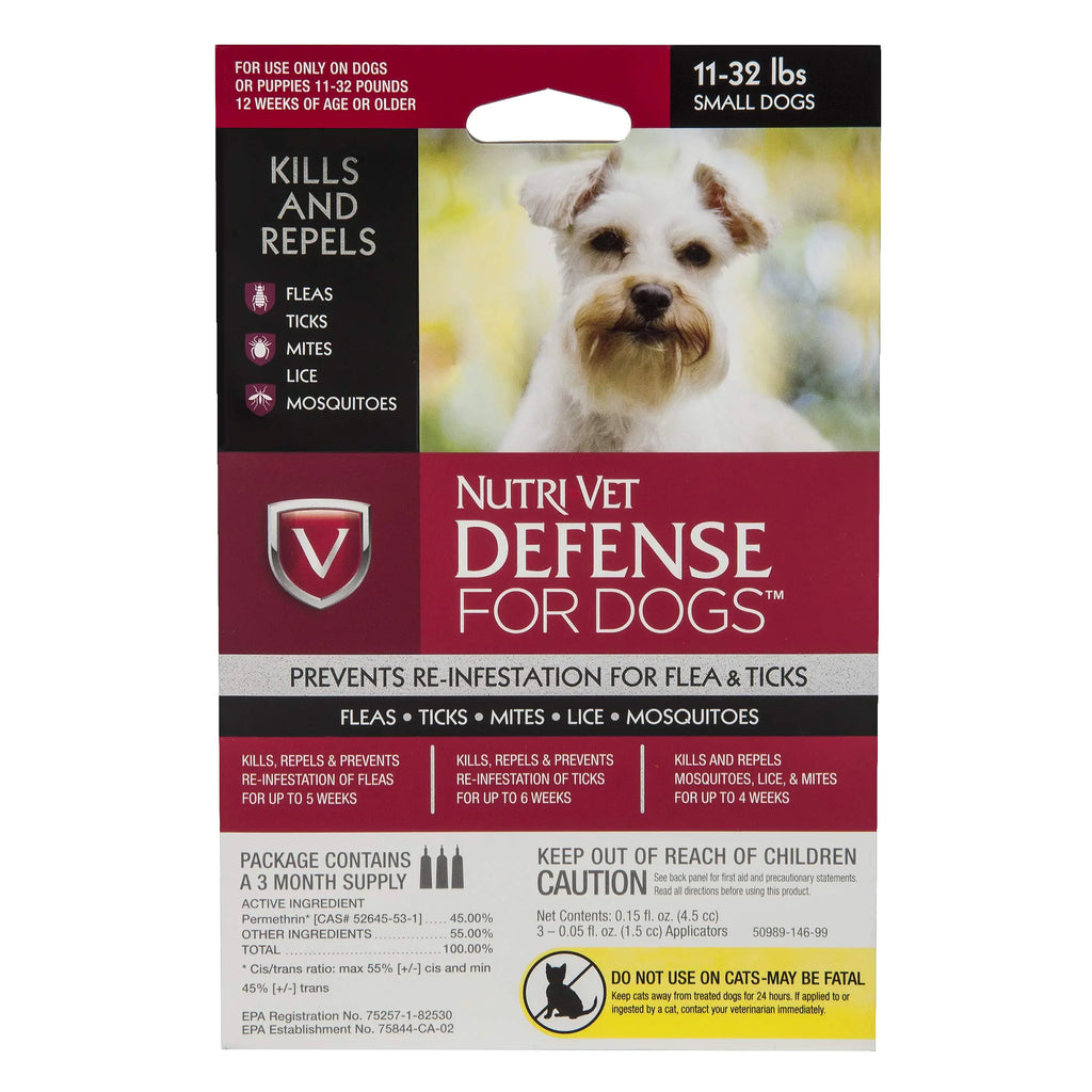Nutri-Vet Defense Flea & Tick Control for Small Dogs