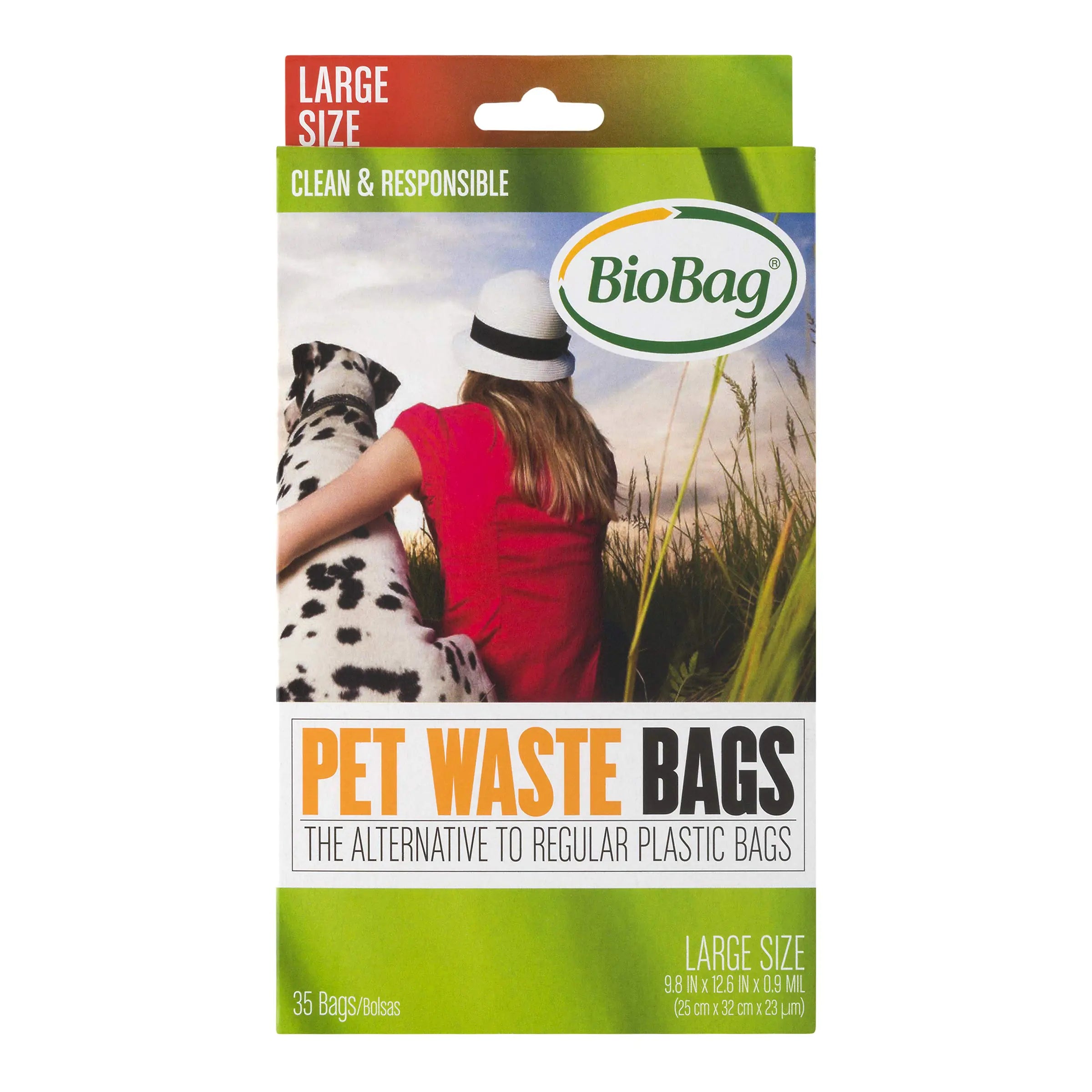 BioBag Dog Waste Bags Large Sized 35-Count Boxes (Pack of 4)