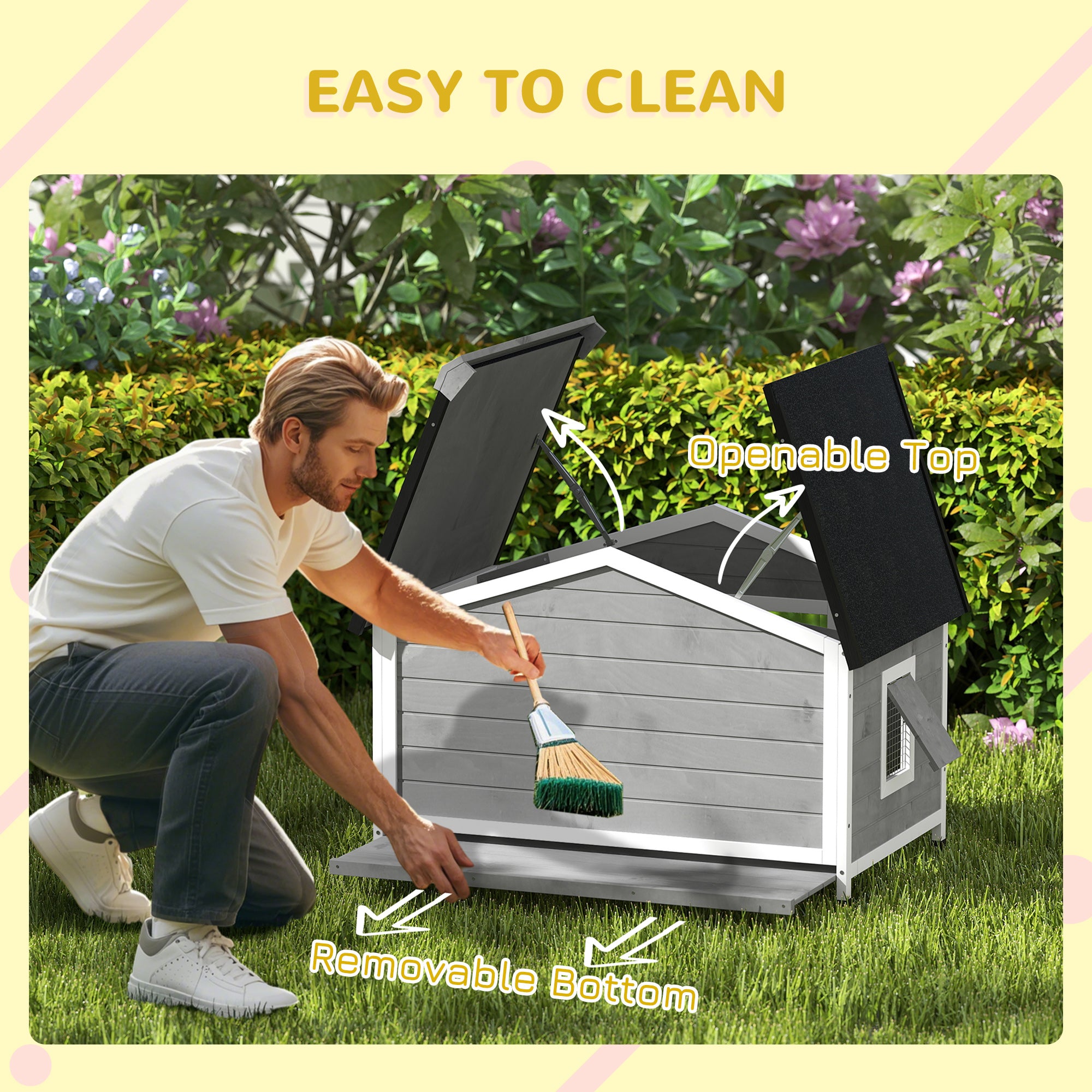 Dog House Outdoor with Porch - Pawluxe