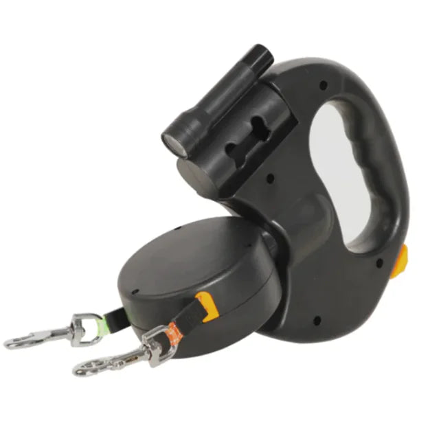 Auto Double Dog Leash - Pawluxe