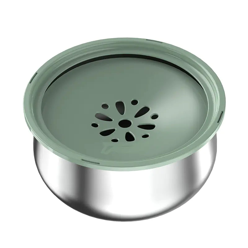 Stainless Steel Large Pet Water Bowl with Splash Guard - Pawluxe