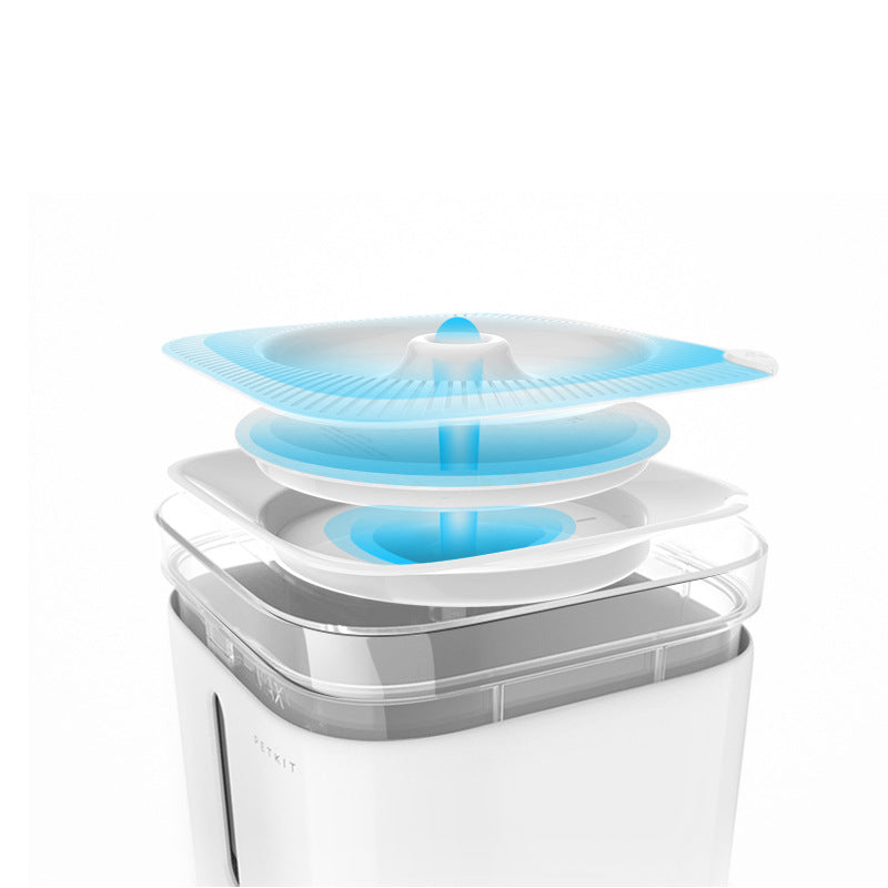 White pet drinking fountain - Pawluxe