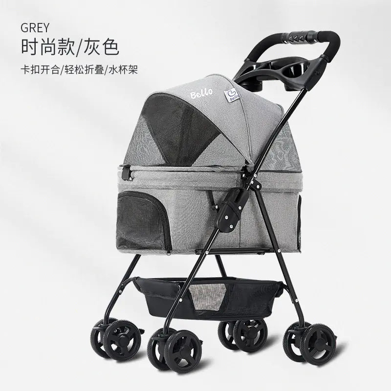 Bello OSM-M02S Lightweight Folding Pet Stroller