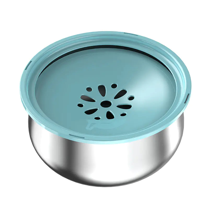 Stainless Steel Large Pet Water Bowl with Splash Guard - Pawluxe