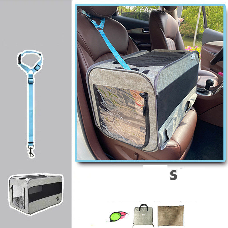 Pet Travel Carrier Bag Portable Pet Bag Folding Fabric Pet Carrier Travel Carrier Bag For Pet Cage With Locking Safety Zippers - Pawluxe