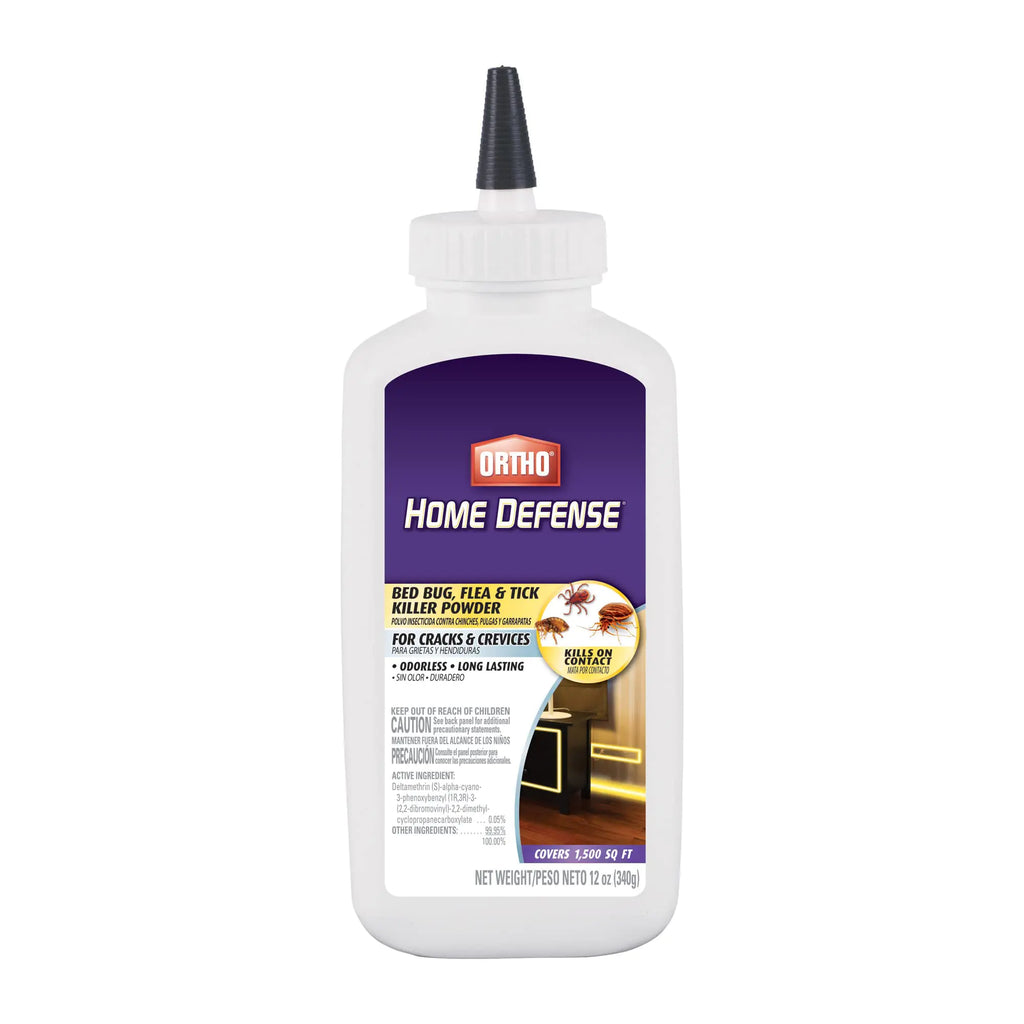 Ortho Home Defense Bed Bug Flea & Tick Killer Powder 12 oz