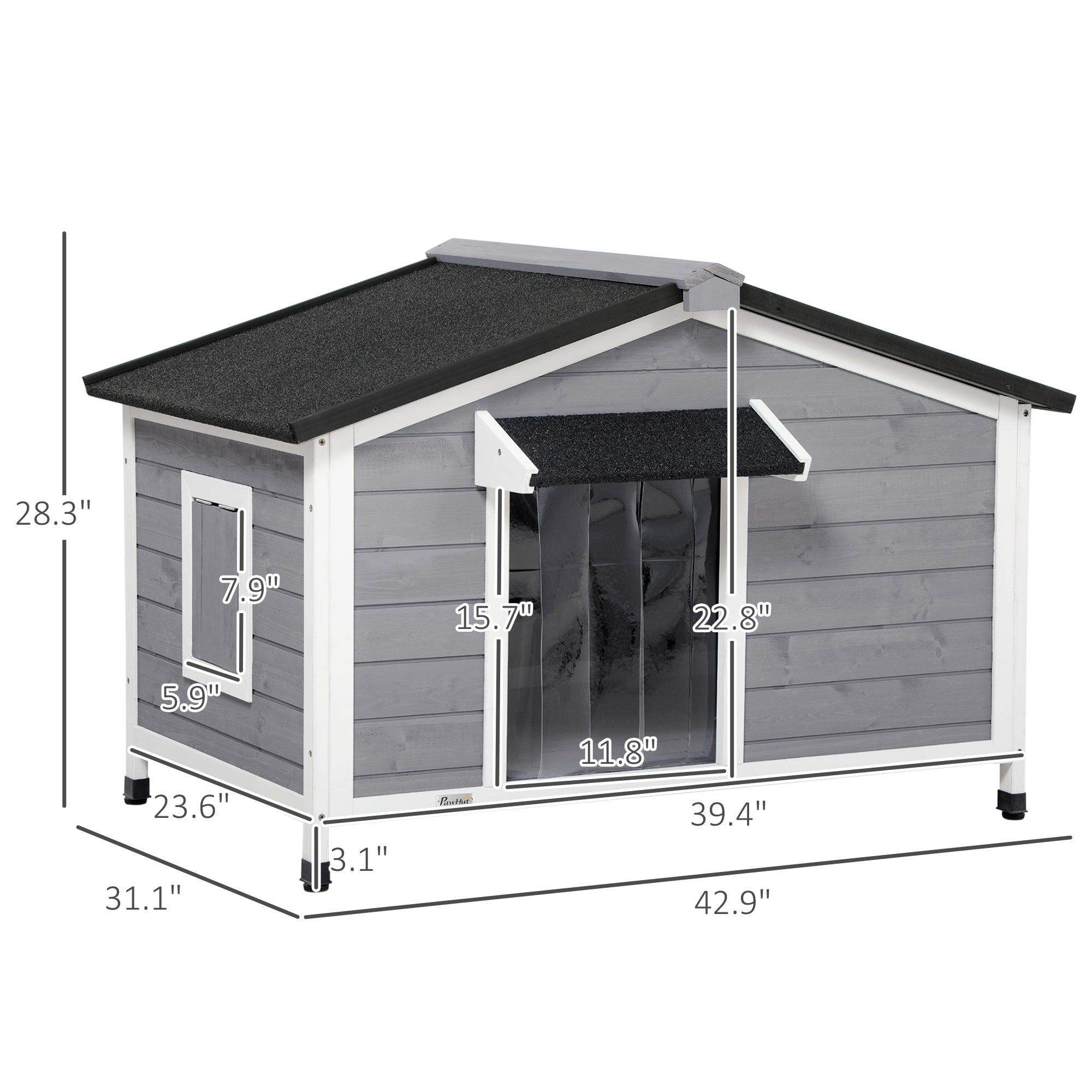 Dog House Outdoor with Porch