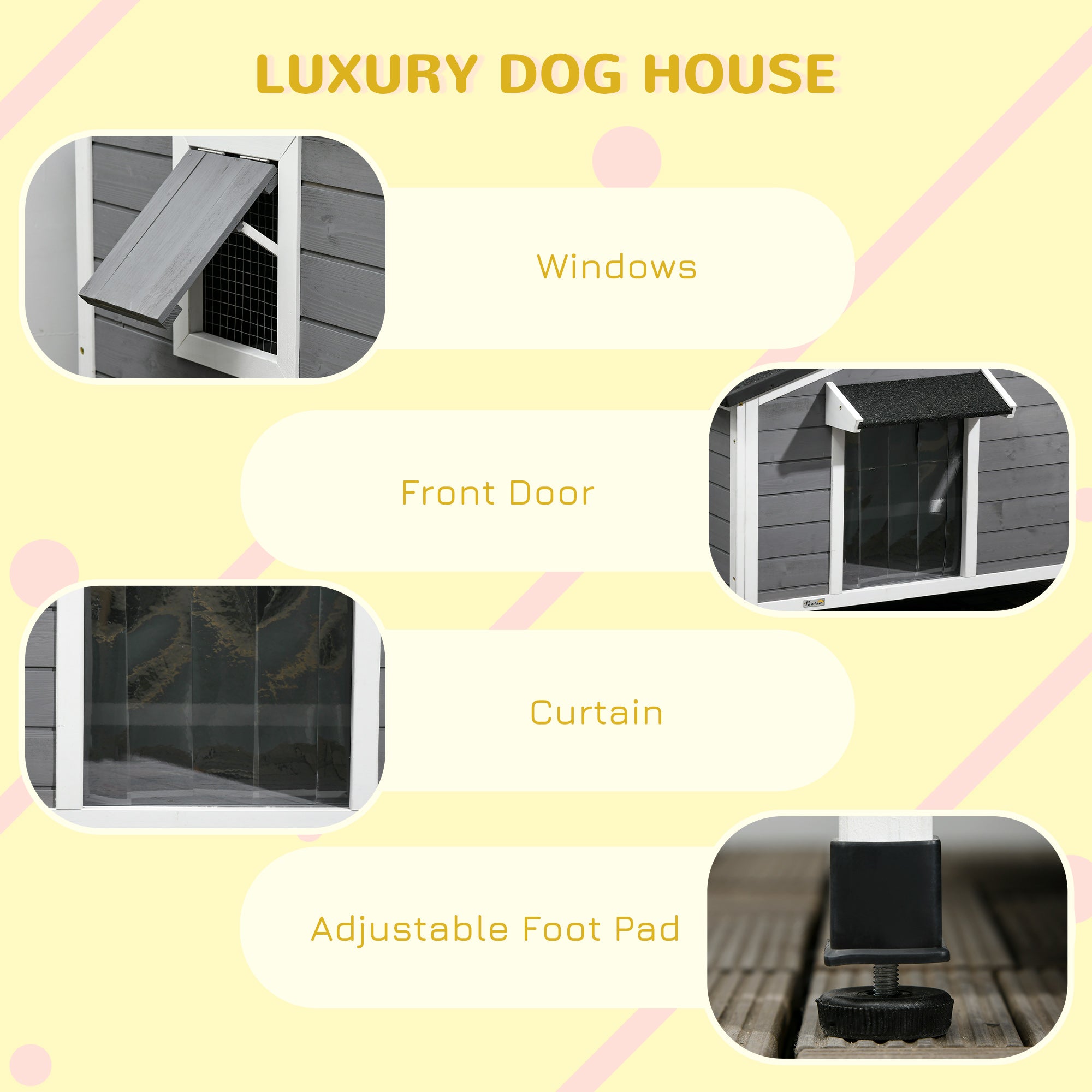 Dog House Outdoor with Porch