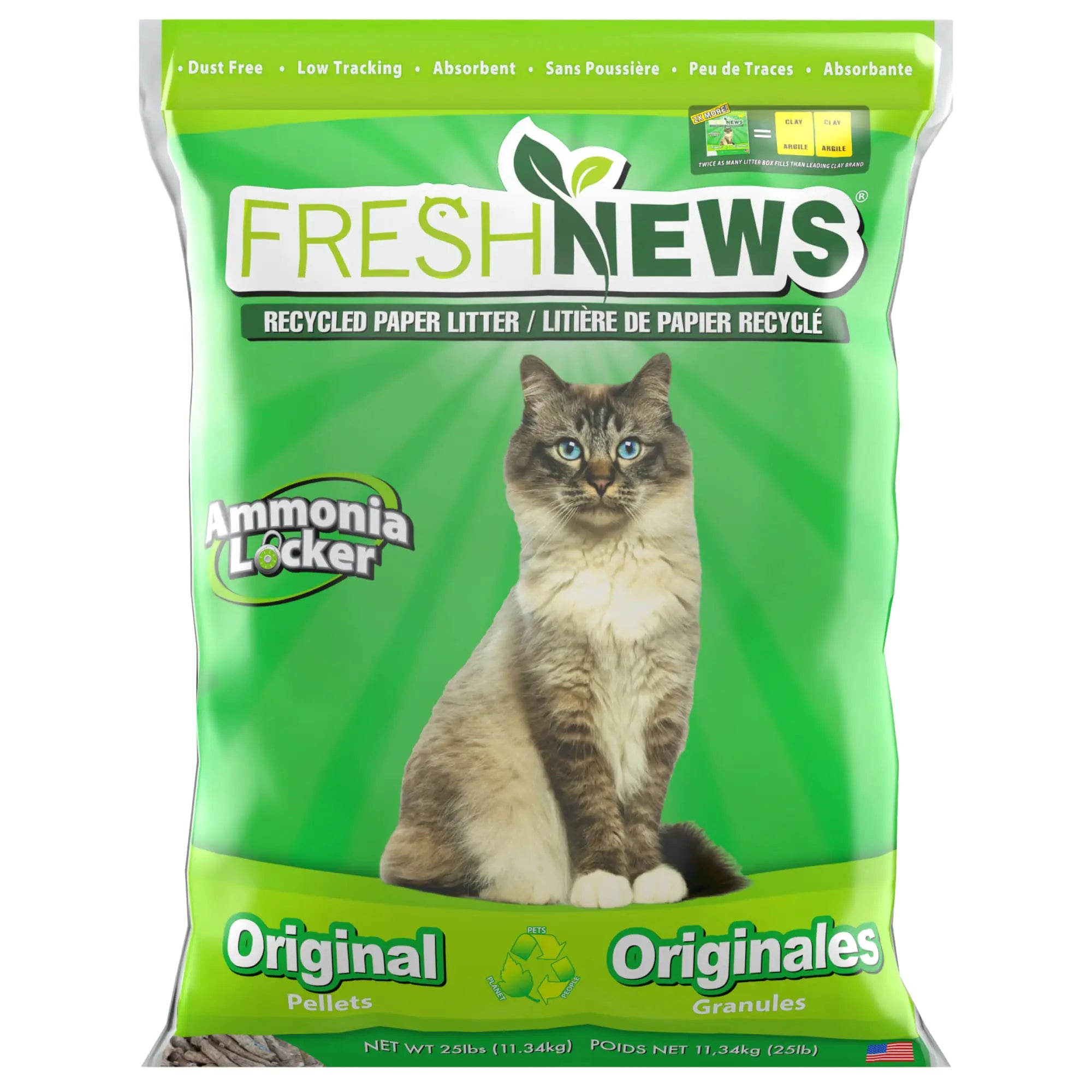 Fresh News Cat Litter 25 Pounds Beige