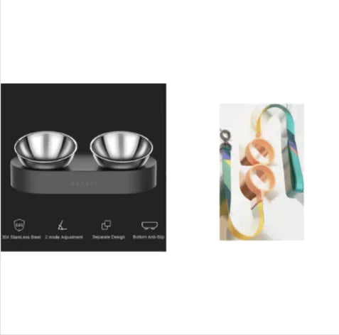 Adjustable Elevated Pet Feeding Bowls - Pawluxe