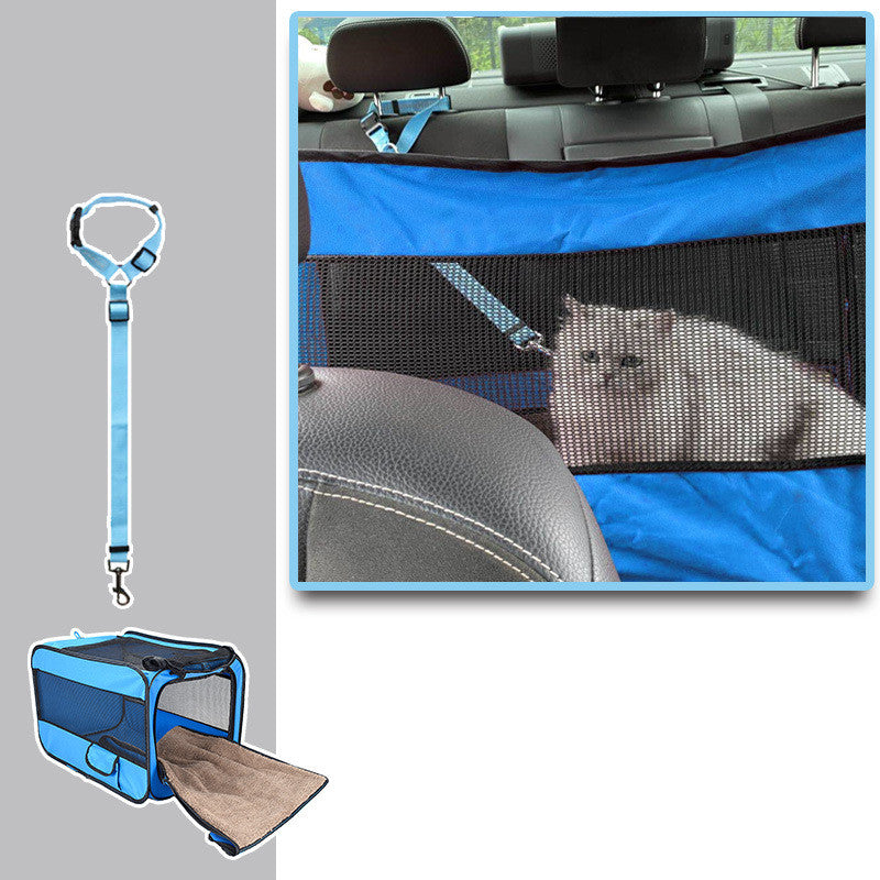 Pet Travel Carrier Bag Portable Pet Bag Folding Fabric Pet Carrier Travel Carrier Bag For Pet Cage With Locking Safety Zippers - Pawluxe