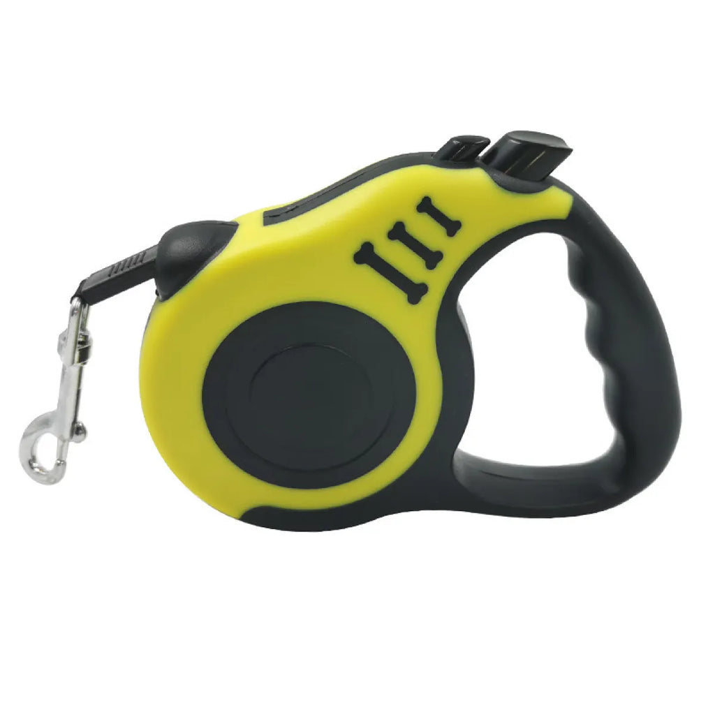 Bone Print Retractable Dog Leash