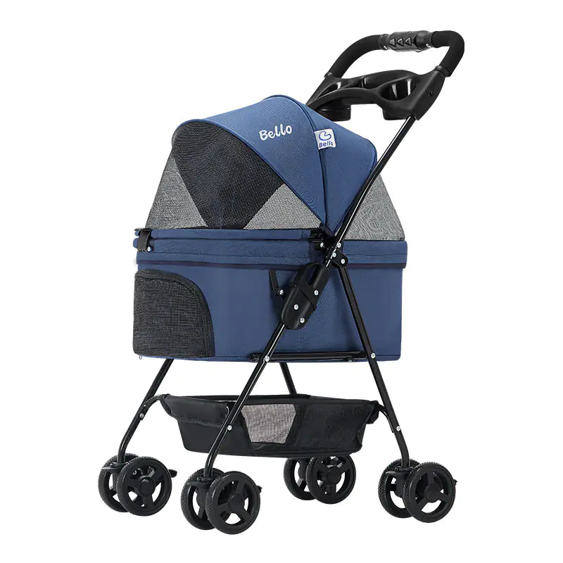 Bello OSM-M02S Lightweight Folding Pet Stroller - Pawluxe
