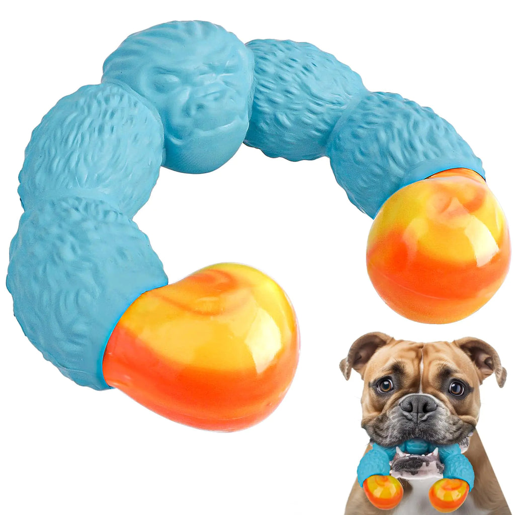 BIKIISEN Dog Toys for Aggressive Chewers Indestructible Interactive Dog Chew Toys for Large/Medium Dogs Dog Toys to Keep Them Busy Tough Dog Toys for Boredom (Blue) - Pawluxe