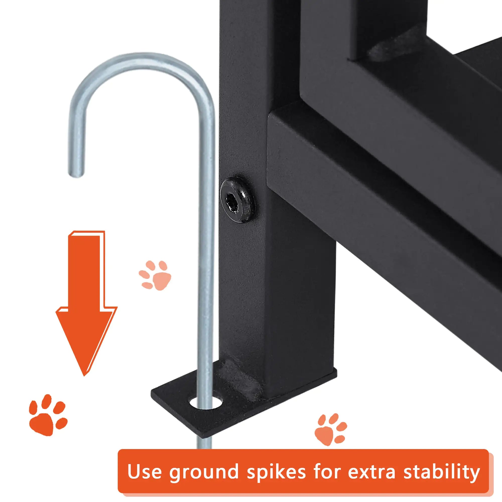 Large Kennel Outdoor Pet Pen Dog Running Pen Animal House Metal Chicken Coop Fence With Roof Cover - Pawluxe