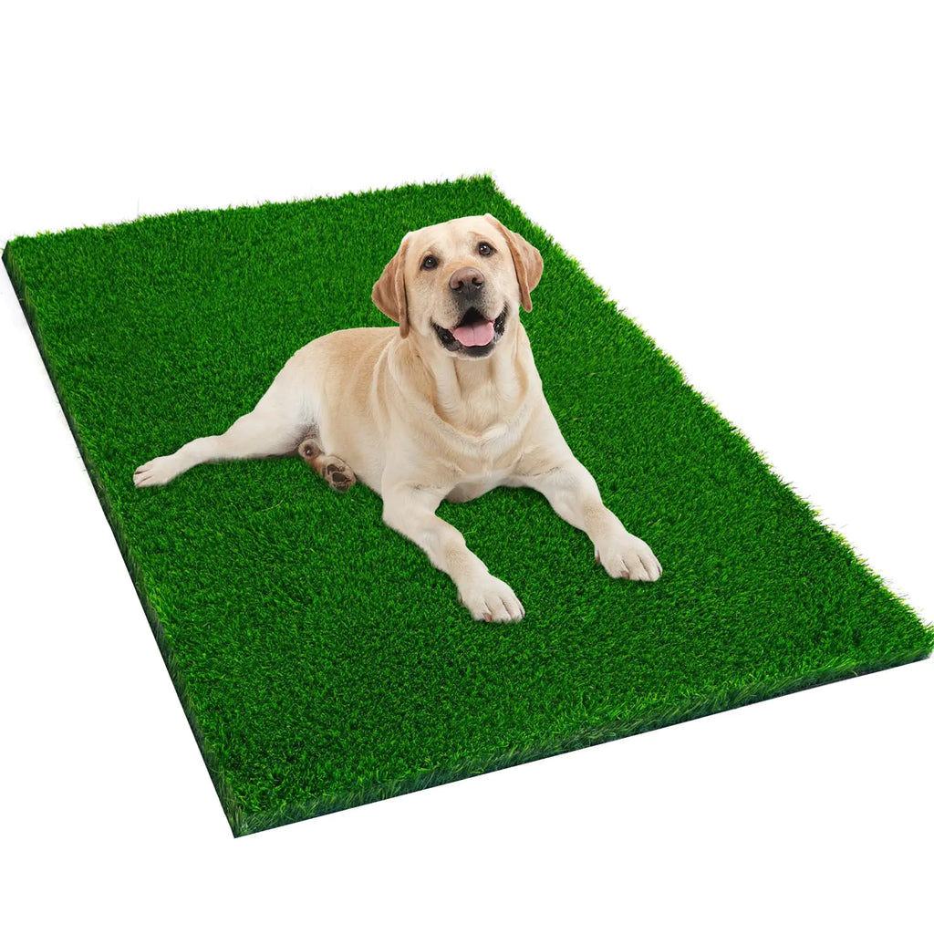 JUSTYEZI 51" x 31.5" Dog Grass Pee Pads Grass Pad for Dog Potty Versatile Indoor & Outdoor Artificial Turf Pet Grass Mat - Ideal for Puppy Potty Training Grass Pee Pads for Dogs Washable