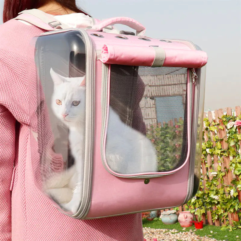 Breathable Cat Carrier Backpack for Travel and Outdoor - Pawluxe