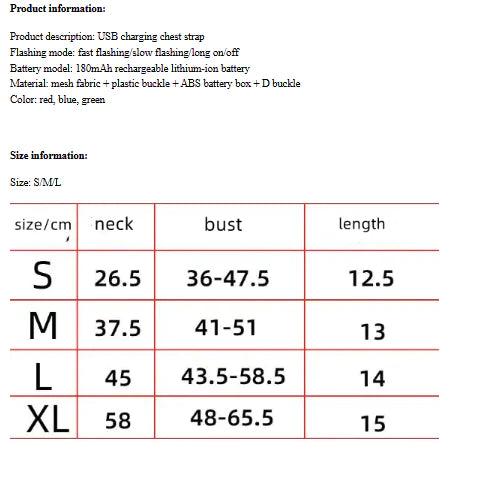 GlowPaws LED Dog Harness