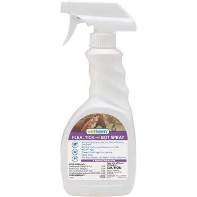 Vet-Kem Ovitrol Flea Tick & Bot Spray 16 oz