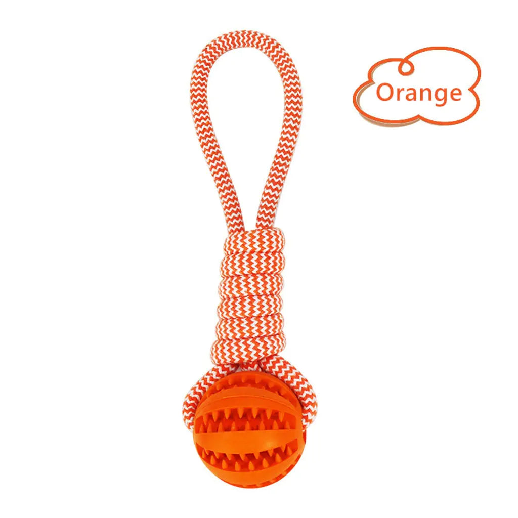 Interactive Rubber Dog Toys with Treat Leaking Balls