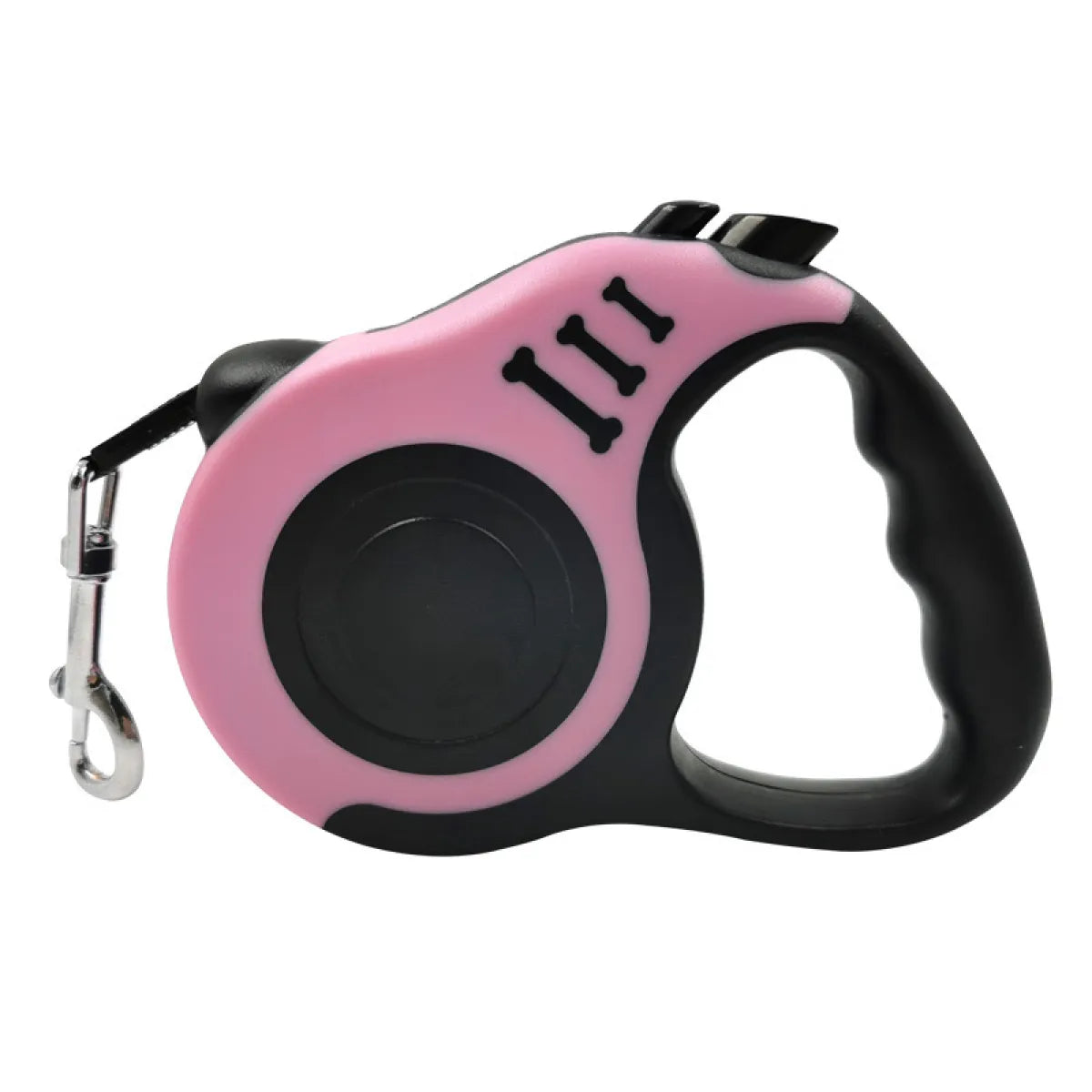 Bone Print Retractable Dog Leash
