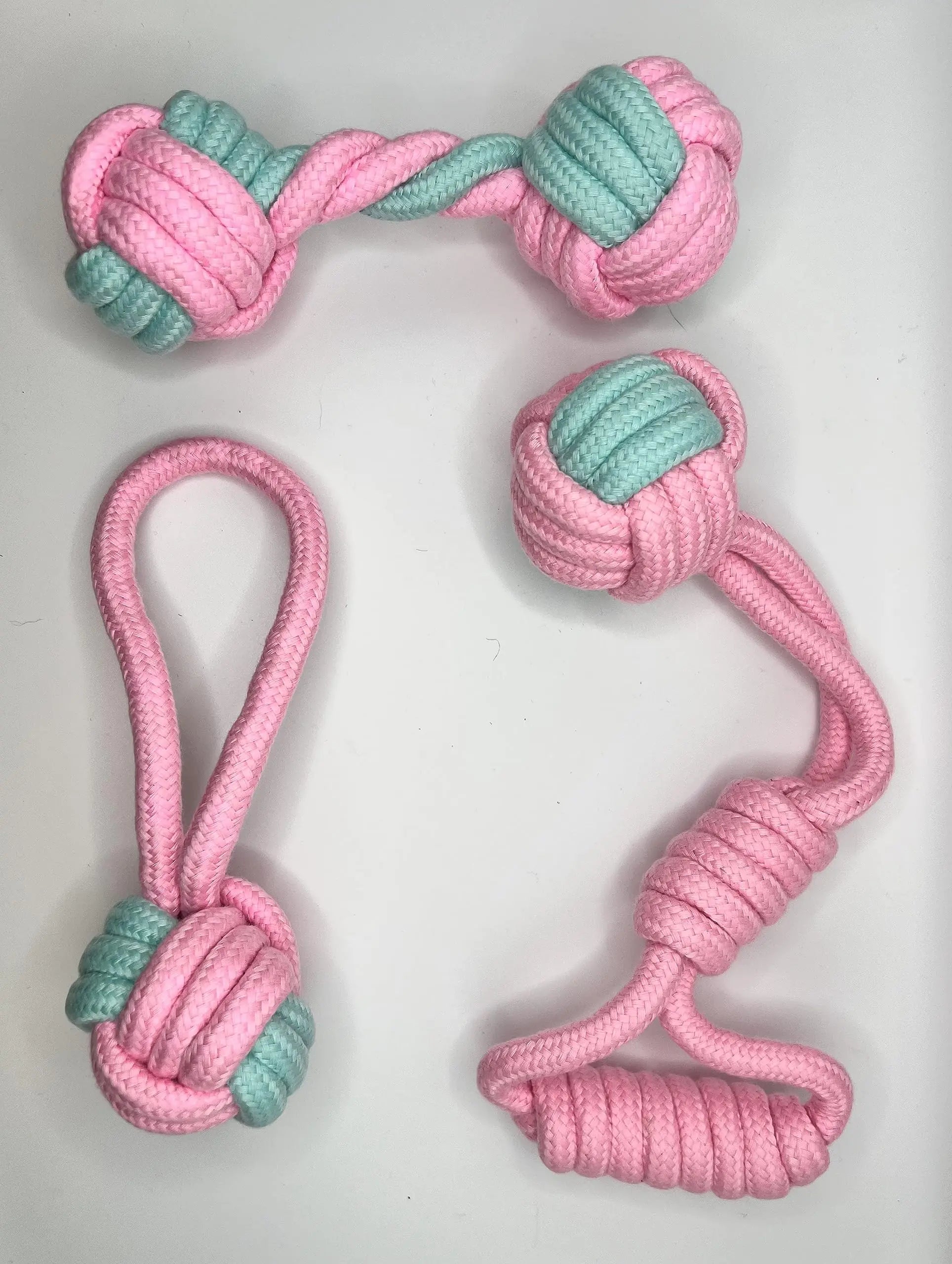 Dog Toy Dog Ropes with Multiple Toys Included S/M/L Dog Toys (Pink)