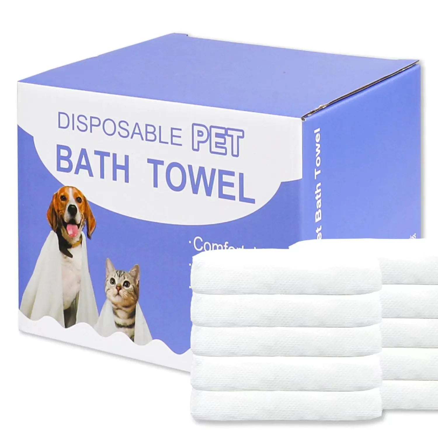 Disposable Pet Bath Towel10 PCS Portable Pet Grooming Towels19.6 x 21.6 inch Convenient Pet Cleaning Towel Pet Drying TowelsAbsorbent Bath Towel for Medium Dog - Pawluxe