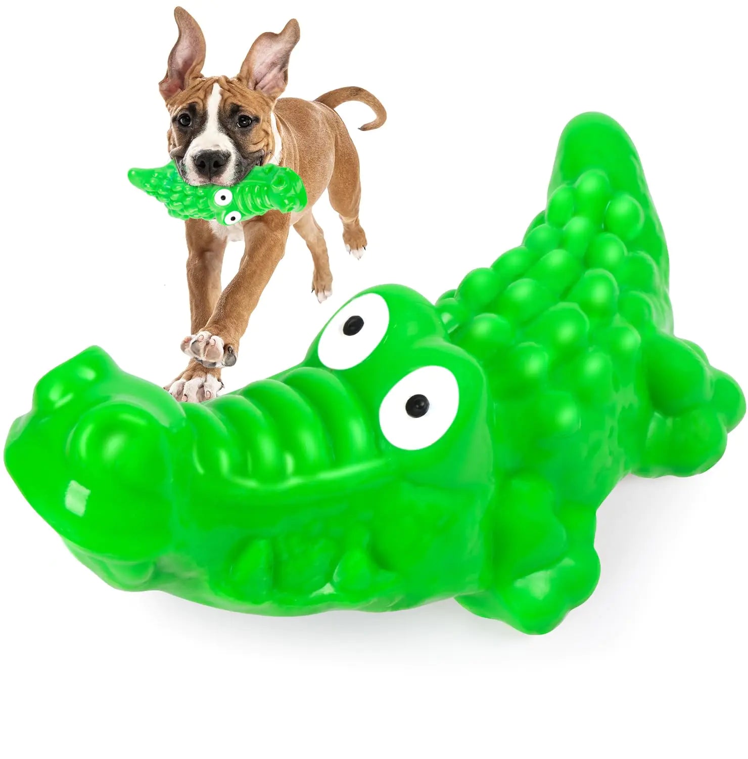 Zinbo Dog Toys for Aggressive Chewers - Tough and Durable Dog Toys - Dog Chew Toys for Aggressive Chewers - Indestructible Dog Bones for Medium/Large Dogs Dog Toys to Keep Them Busy (Green) - Pawluxe