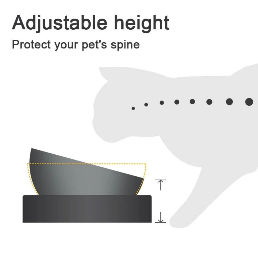 Easy To Clean Stainless Steel Cat Bowl Dog Food And Water Bowls With Stand Metal Cats Dogs Double Single Pet Feeding Feeder Bowl - Pawluxe