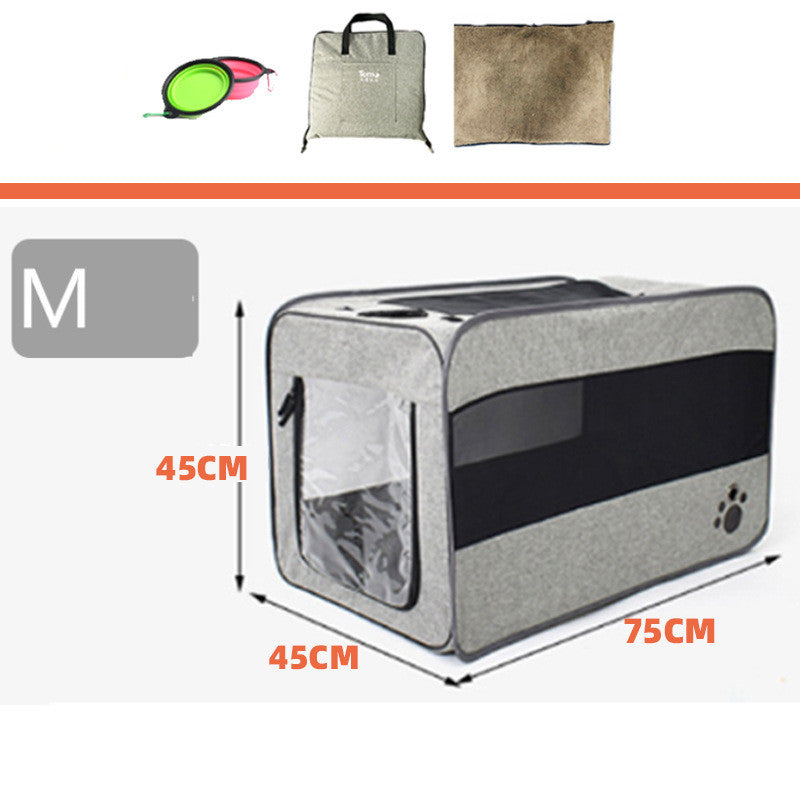 Pet Travel Carrier Bag Portable Pet Bag Folding Fabric Pet Carrier Travel Carrier Bag For Pet Cage With Locking Safety Zippers - Pawluxe