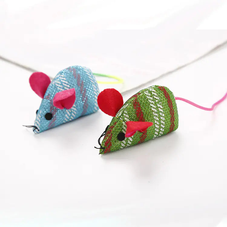Plush Mouse Cat Toy - Interactive Christmas Gift