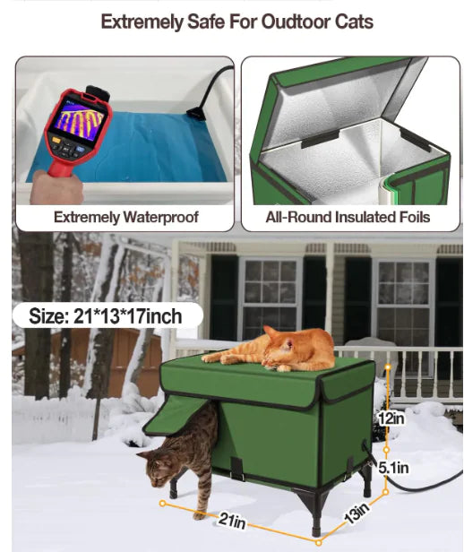 PawsWarm Foldable Cat Cage - Pawluxe