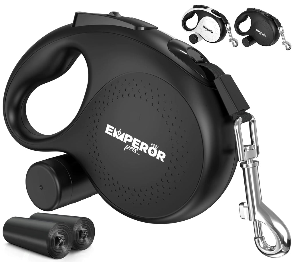 Emperor Pets 16 ft Retractable Dog Leash For Large Dogs - Up to 110lbs Dog Leashes for Medium Dogs Large Dog Leash Heavy Duty Dog Leash Retractable 16 ft Dog Leashes for Large Breed Dogs -Aura BB16