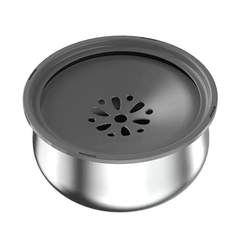 Stainless Steel Large Pet Water Bowl with Splash Guard - Pawluxe