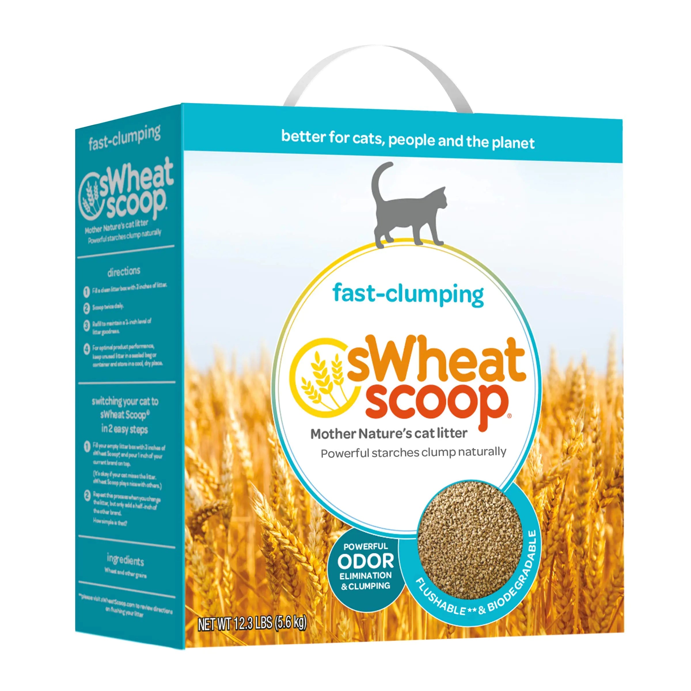 sWheat Scoop Multi-Cat All-Natural Clumping Cat Litter 12.3lb Box