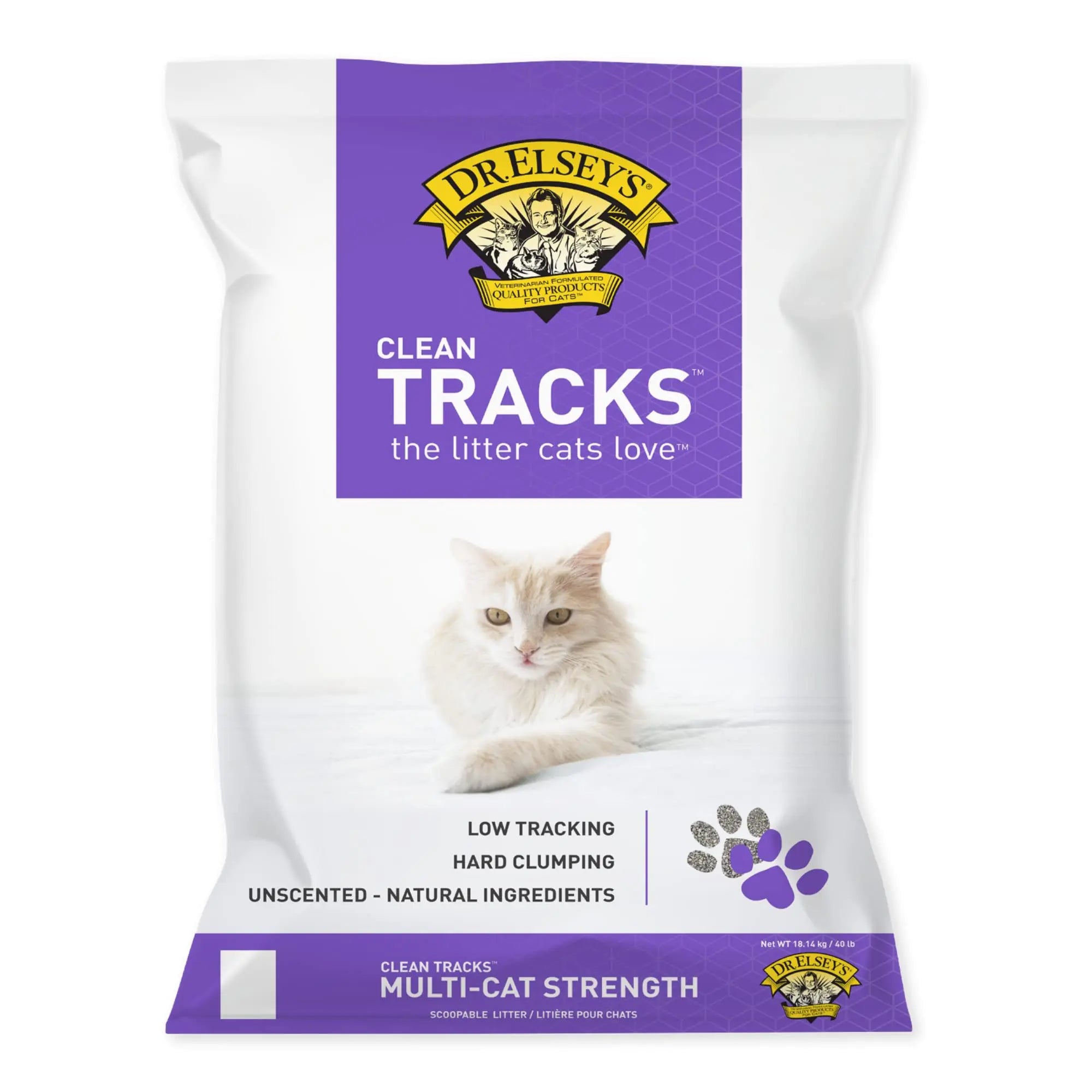 Dr. Elseys Cat Litter - Premium Unscented Cat Litter w/ Natural Ingredients - Low Dust & Low Tracking Multi Cat Litter - Superior Odor Control Cat Litter - Hard Clumping Clay Cat litter (40lbs)