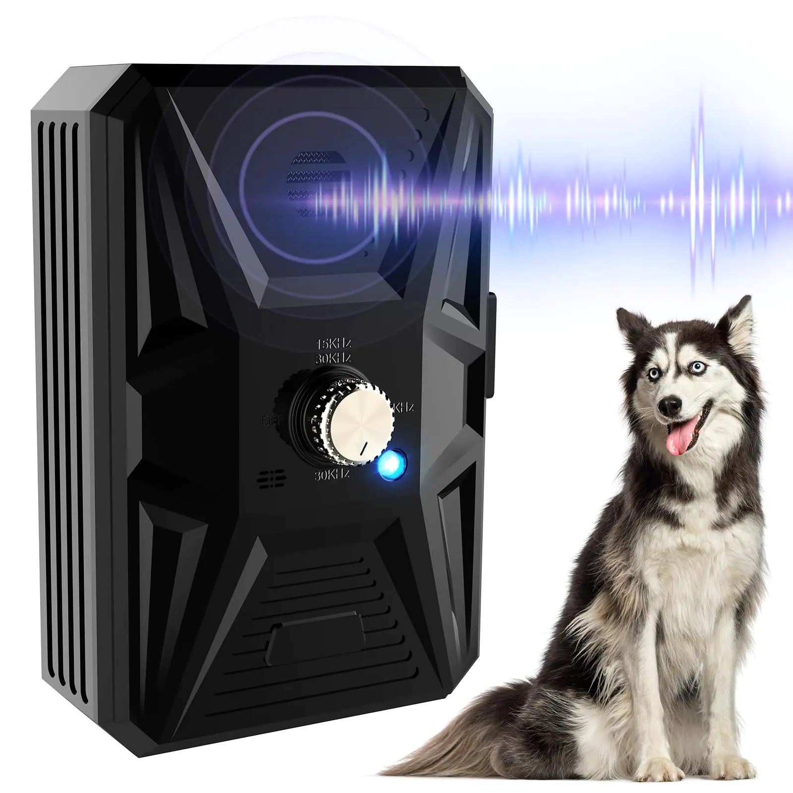 Anti Barking Device 3 Levels Dog Barking Control Devices 33FT Range Auto Ultrasonic Dog Bark Deterrent Stop Dog Barking Trainer Recharge Dog Silencer Bark Box for Puppy Small Medium Large Dogs