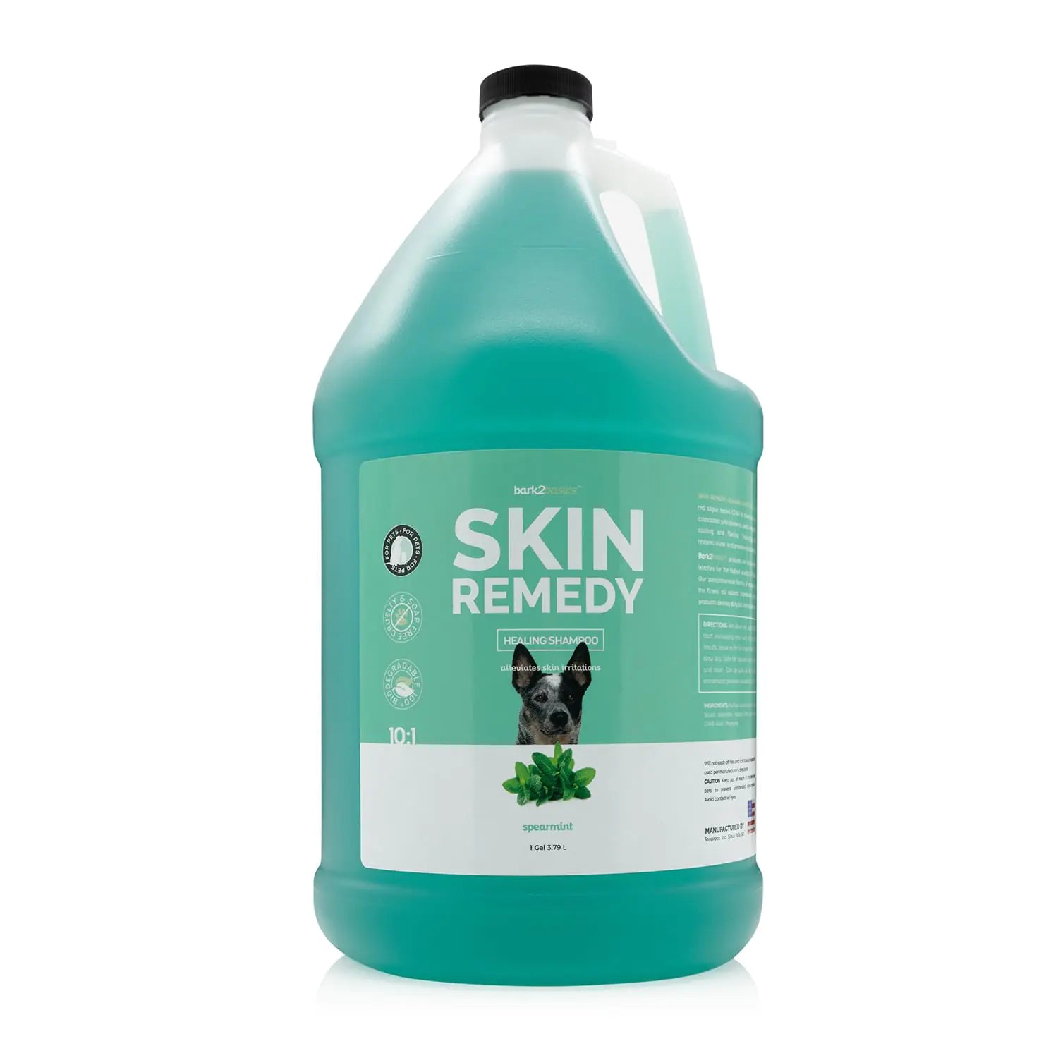 Bark 2 Basics Skin Remedy Dog Shampoo 1 Gallon - Crafted with Red Algae Based CTAB Alleviates Skin Irritations Naturally Promotes Healing for Crusting Scaling and Flaking Skin