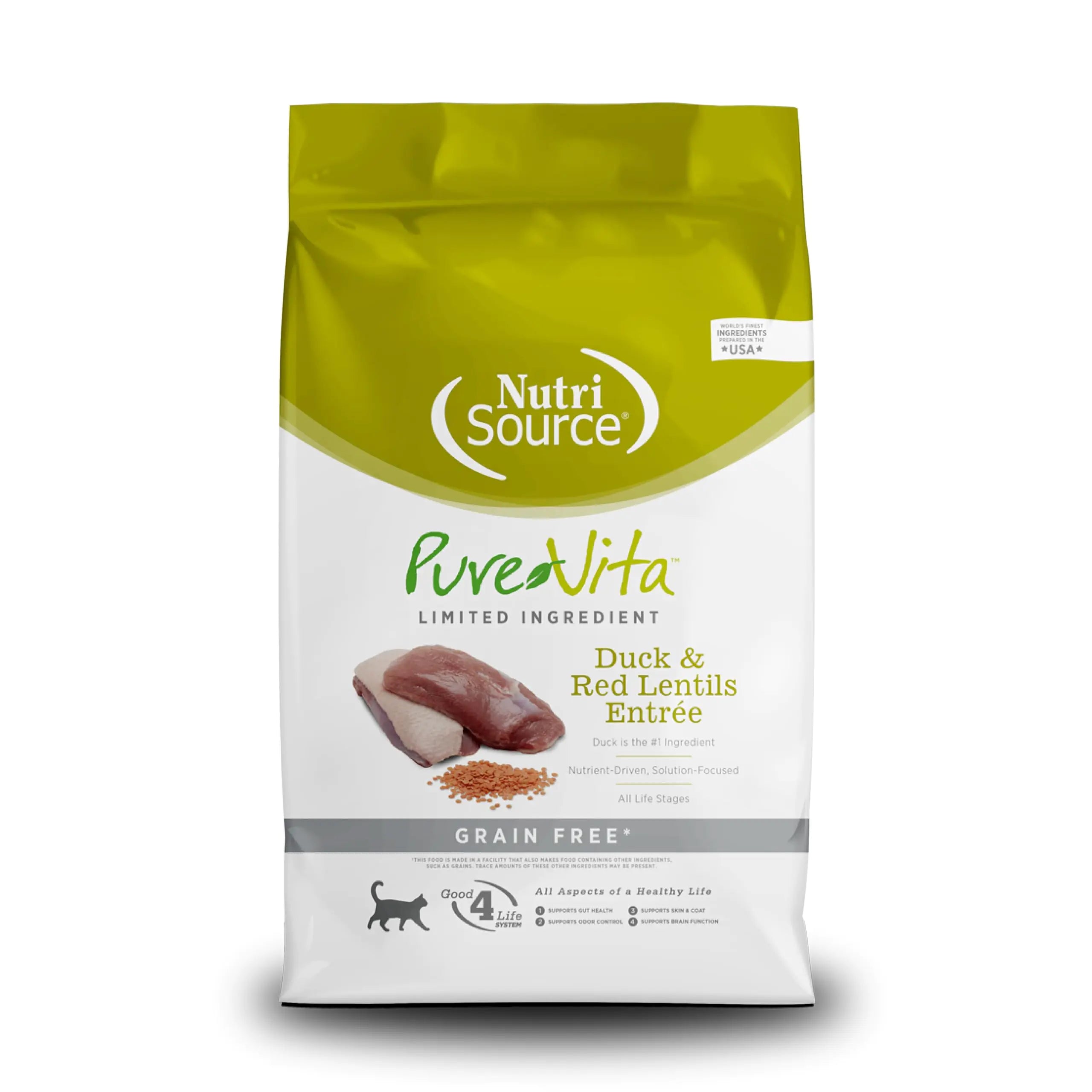 Purevita Grain Free Duck Cat Food 15Lb - Pawluxe